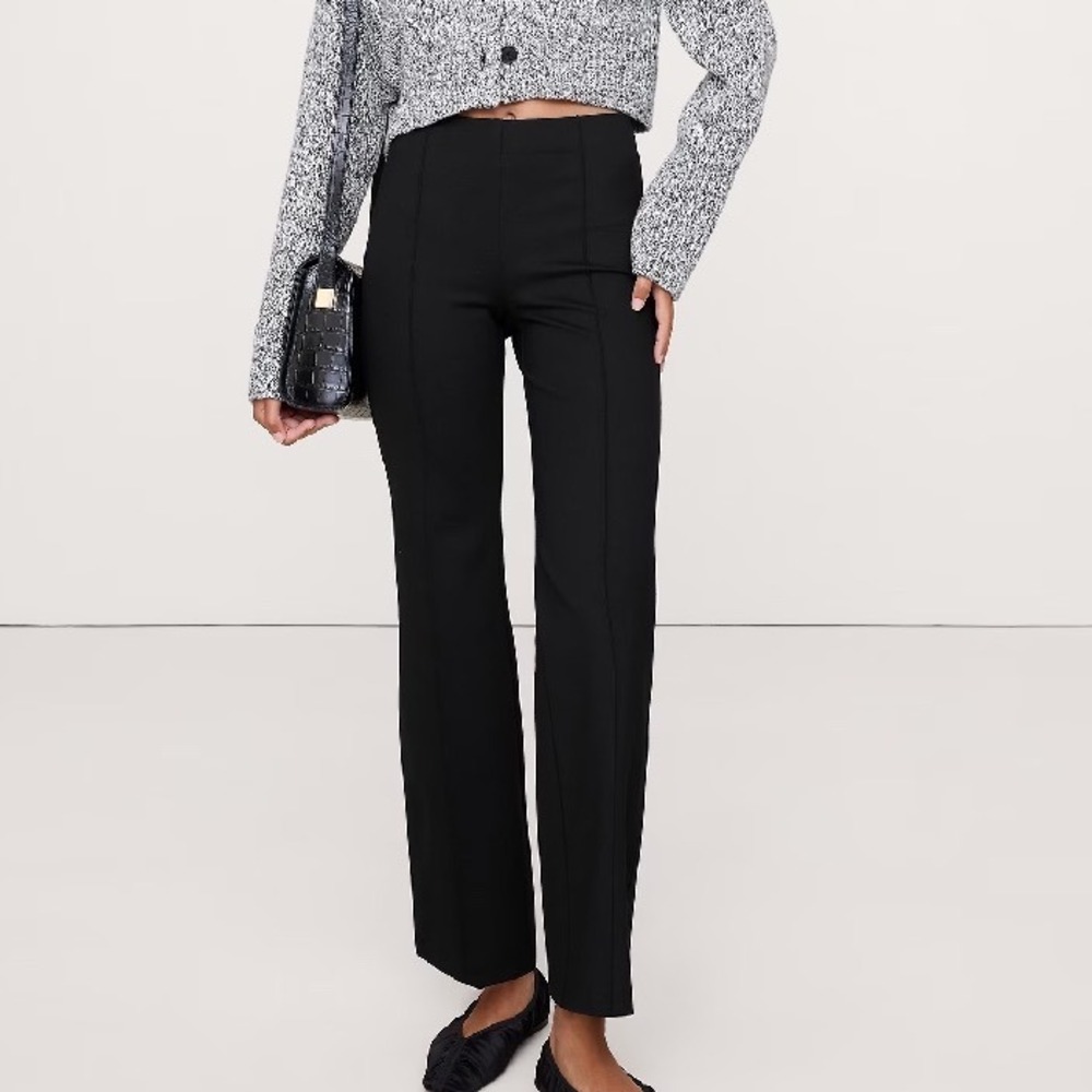 Banana Republic Bootcut Cropped Pants Black Medium New With‎ Tags